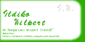 ildiko wilpert business card